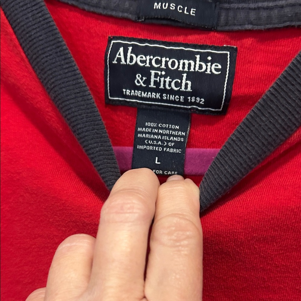 Abercrombie & Fitch Vibrant Red Tee